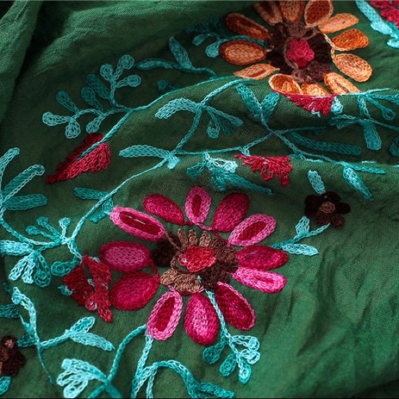 Beautiful Embroidered scarf wrap - Picture 9 of 13